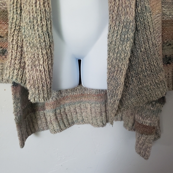 Maurices Sweater Cardigan Striped Earthy Tones Sm - Picture 4 of 7